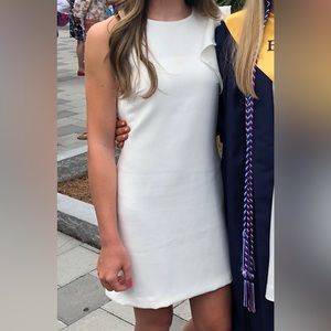 Lulus One Shoulder Ruffle Shift Dress